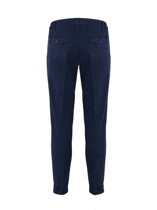 Pantalone in gabardine di cotone blu FAY | NTM8649187T QGGU810